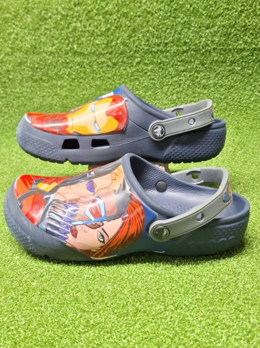 CROCS marvel Kids Graphic Clog in Navy, Red and Yellow